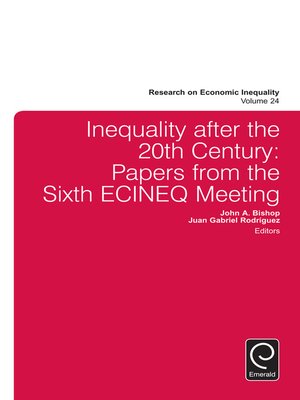 cover image of Research on Economic Inequality, Volume 24